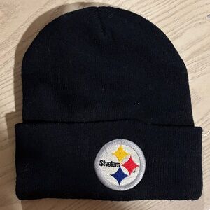 NFL Black Pittsburgh Steelers Beanie with Official Logo